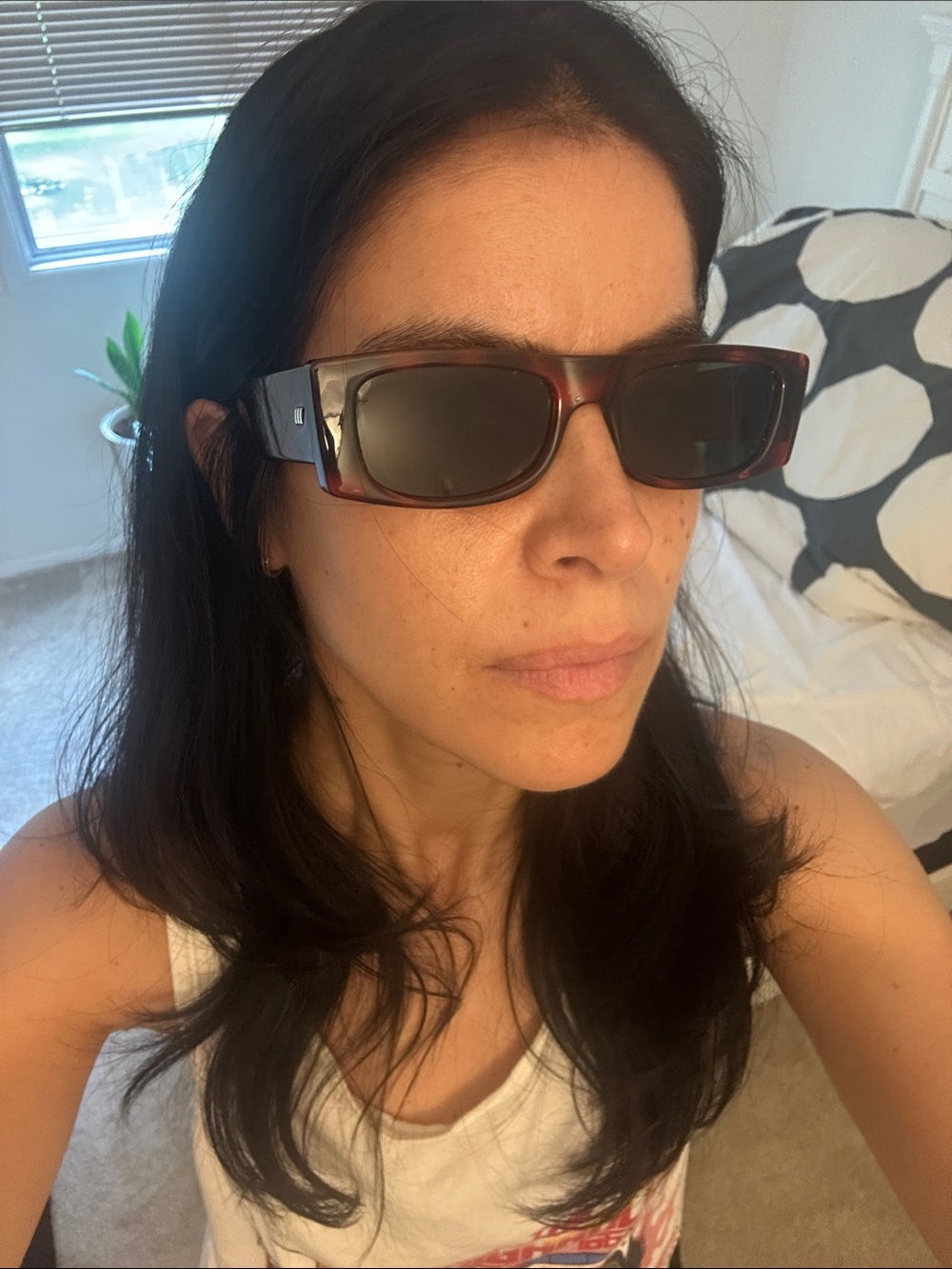 Le Specs brown rectangular sunglasses